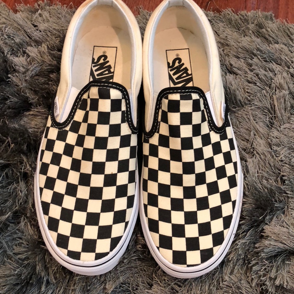 Vans checkerboard slip on
